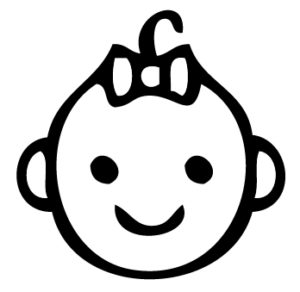 Babymädchen Icon